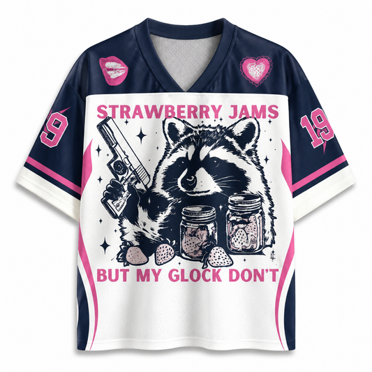 ChaoticClub Strawberry Jams Glock Raccoon Pink Mesh Jersey