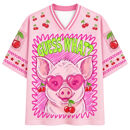 ChaoticClub Guess What Piggy Butt Summer Mesh Jersey
