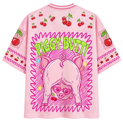 ChaoticClub Guess What Piggy Butt Summer Mesh Jersey
