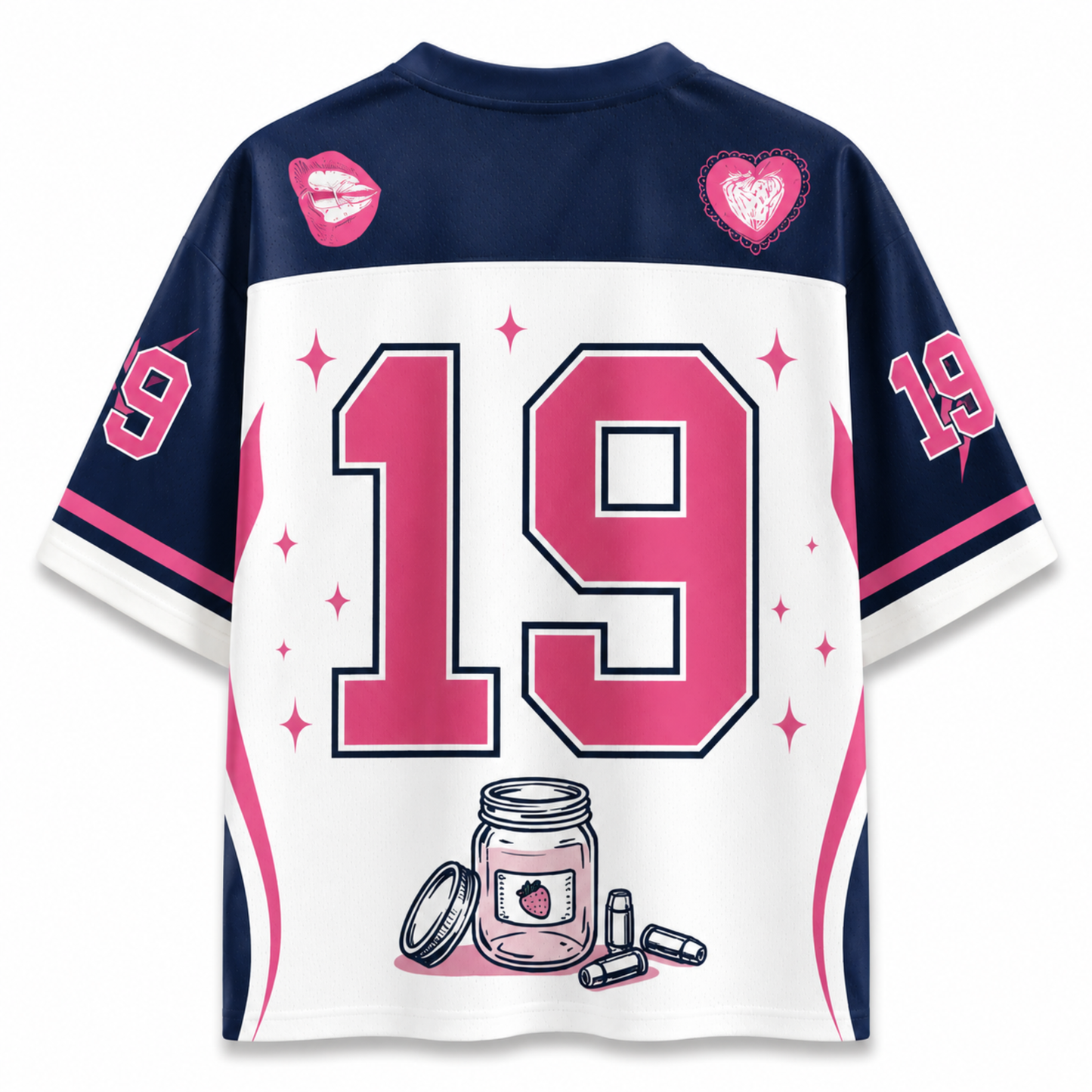 ChaoticClub Strawberry Jams Glock Raccoon Pink Mesh Jersey