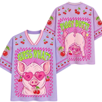 ChaoticClub Guess What Piggy Butt Summer Mesh Jersey
