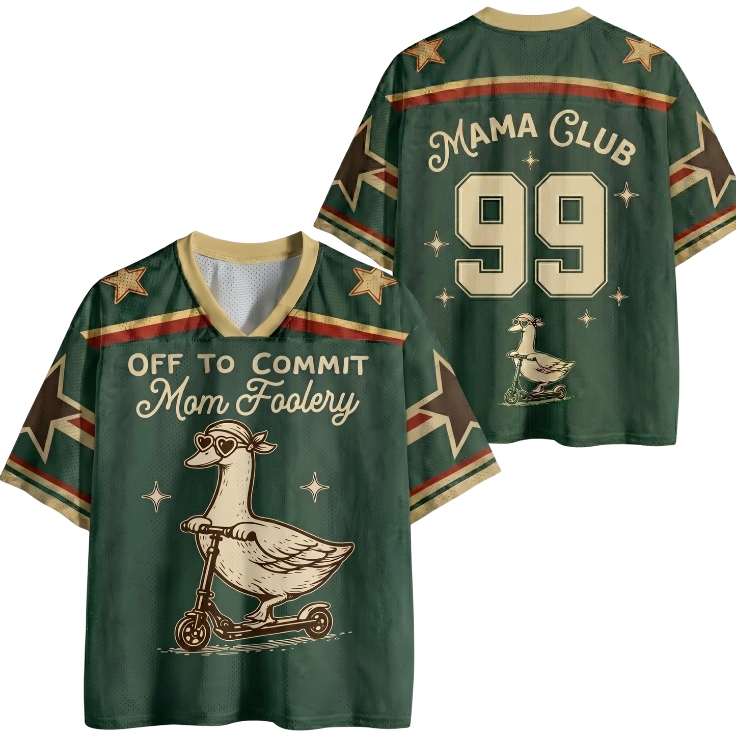 ChaoticClub Off To Commit Mom Foolery Mesh Jersey