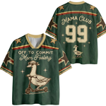 ChaoticClub Off To Commit Mom Foolery Mesh Jersey