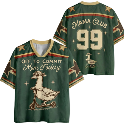 ChaoticClub Off To Commit Mom Foolery Mesh Jersey