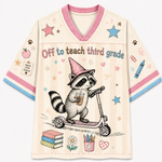 ChaoticClub Off To Teach Back to School Racoon Mesh Jersey