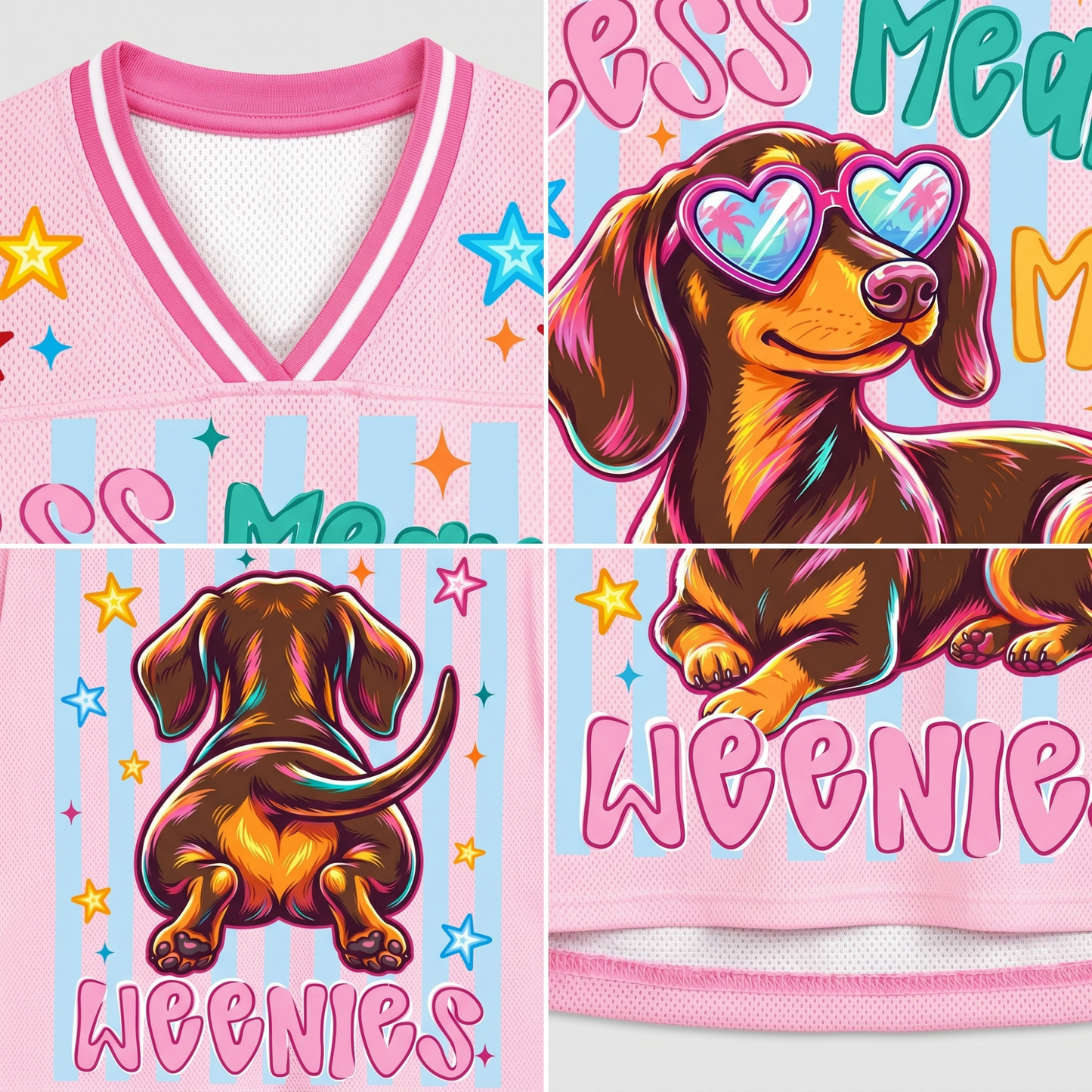 ChaoticcClub Less Meanies More Weenies Mesh Jersey