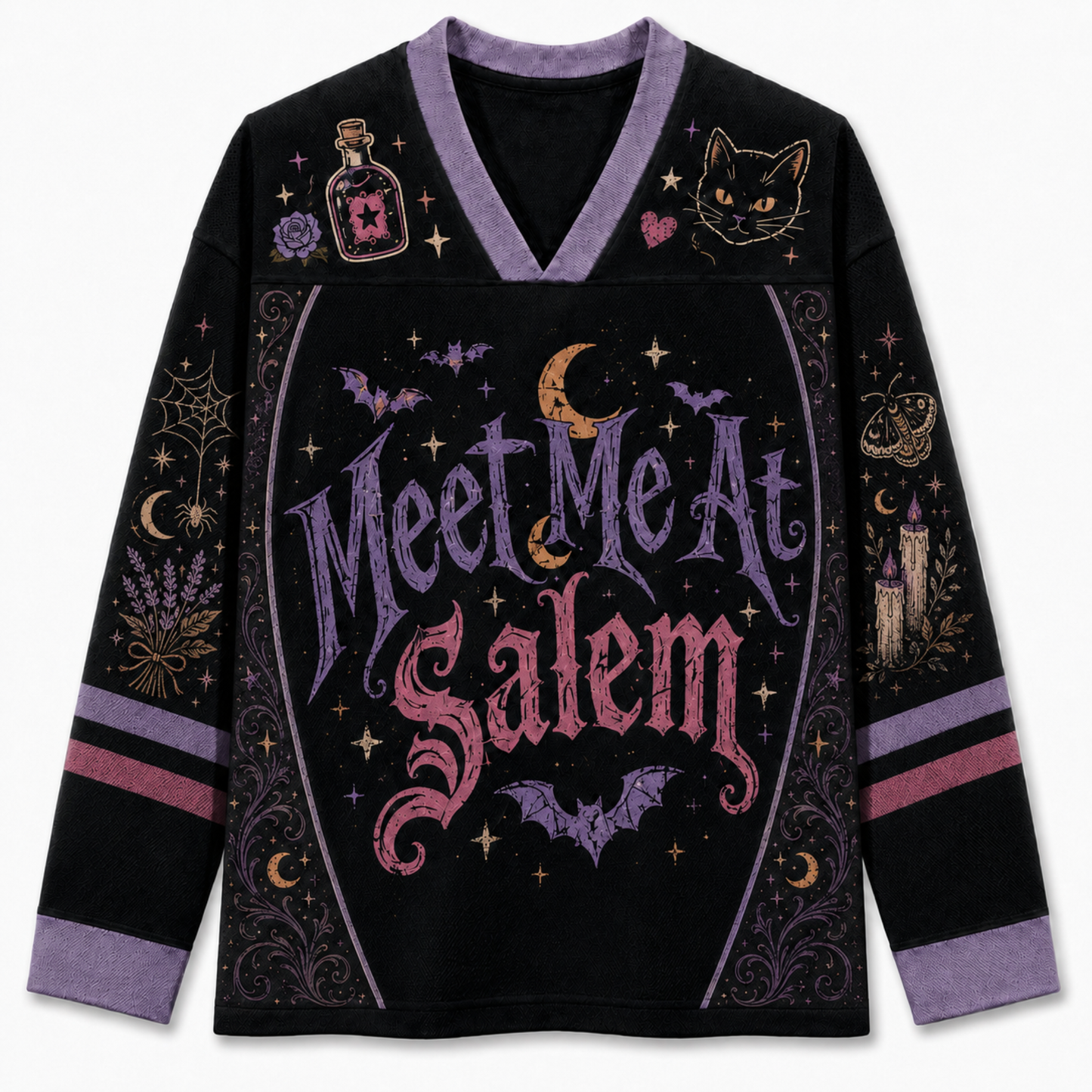 Chaotic Club Meet Me At Salem Halloween Long Sleeve Jersey