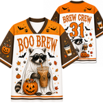 Chaotic Club Feral Halloween Boo Ghost Raccoon Halloween Mesh Jersey