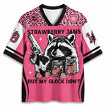 ChaoticClub Strawberry Jams Glock Leopard Pink Raccoon Mesh Jersey