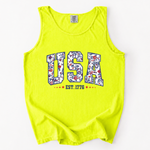 ChaoticClub Flower USA Tank Top