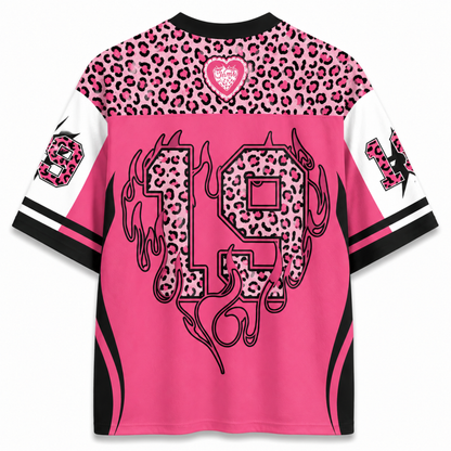ChaoticClub Strawberry Jams Glock Leopard Pink Raccoon Mesh Jersey