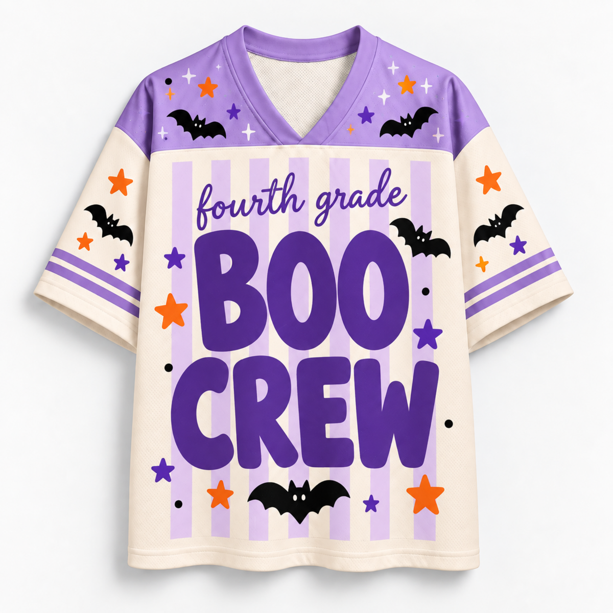 Chaotic Club Boo Crew Grade Level Halloween Sports Mesh Jersey