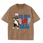 Chaoticclub 250th Red White and Feral Washed T-Shirt