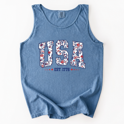ChaoticClub Flower USA Tank Top