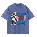 Chaoticclub 250th Red White and Feral Washed T-Shirt
