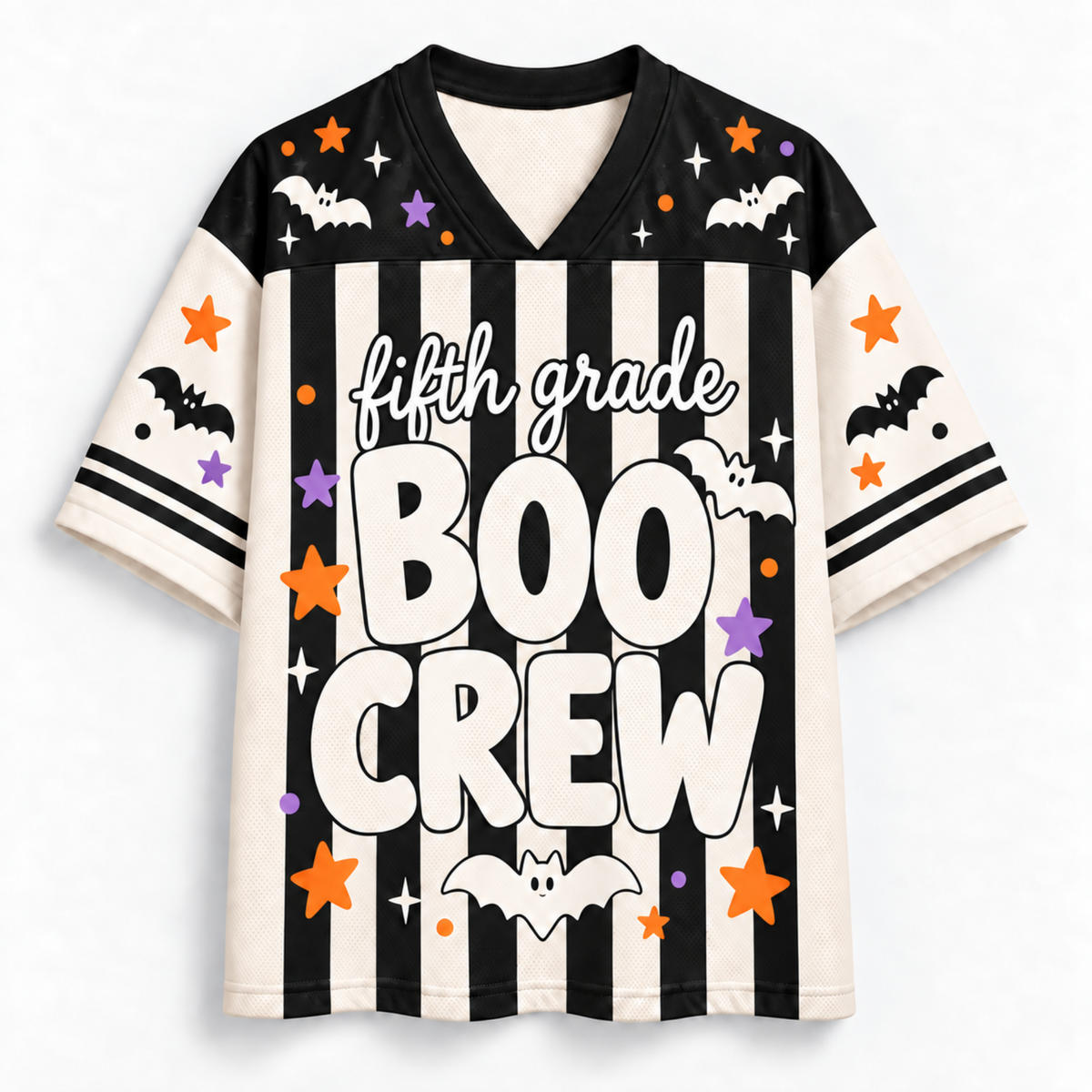 Chaotic Club Boo Crew Grade Level Halloween Sports Mesh Jersey