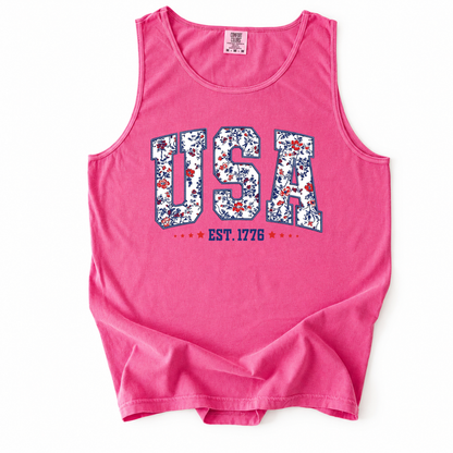 ChaoticClub Flower USA Tank Top