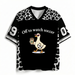 ChaoticClub Off To Watch Soccer Leopard Goose Mesh Jersey