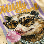ChaoticClub Leopard Opossum Bubble Striped Summer Mesh Jersey