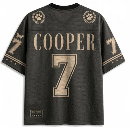 ChaoticClub Pet Photo And Name Shirt  Personalized Mesh Jersey