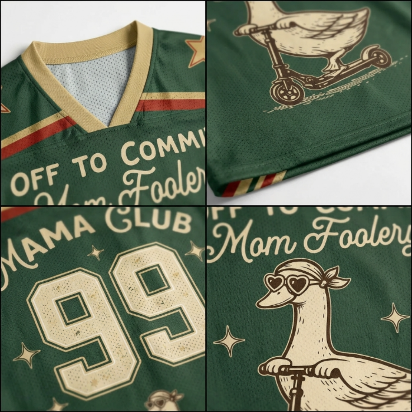 ChaoticClub Off To Commit Mom Foolery Mesh Jersey