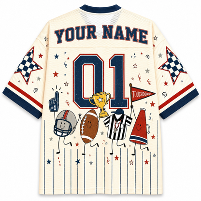 Chaotic Club Football Characters Game Day Tailgate Mesh Jersey