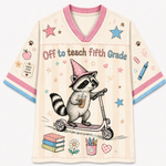 ChaoticClub Off To Teach Back to School Racoon Mesh Jersey