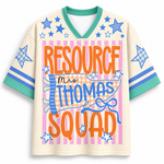 Chaotic Club Custom Stripes School Staff Matching Mesh Jersey