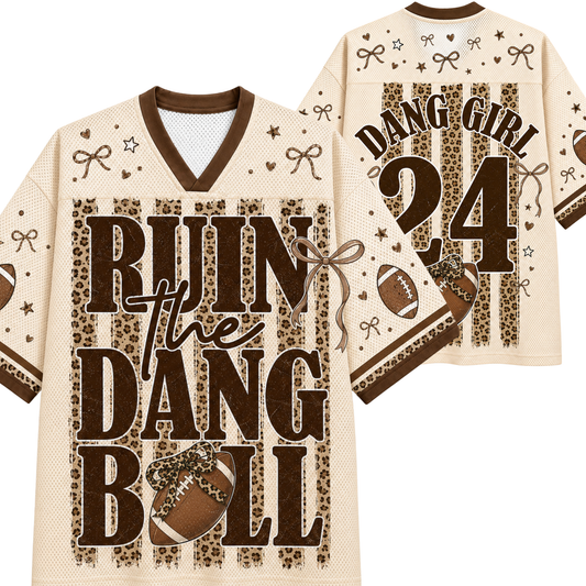 Chaotic Club Run The Dang Ball Leopard Mesh Jersey