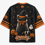 ChaoticClub Halloween Raccoon Witch Hat Mesh Jersey