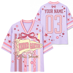 ChaoticClub Striped Grade & Name Teacher Mesh Jersey