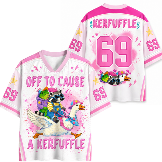 ChaoticClub Off To Kerfuffle Pink Mesh Jersey