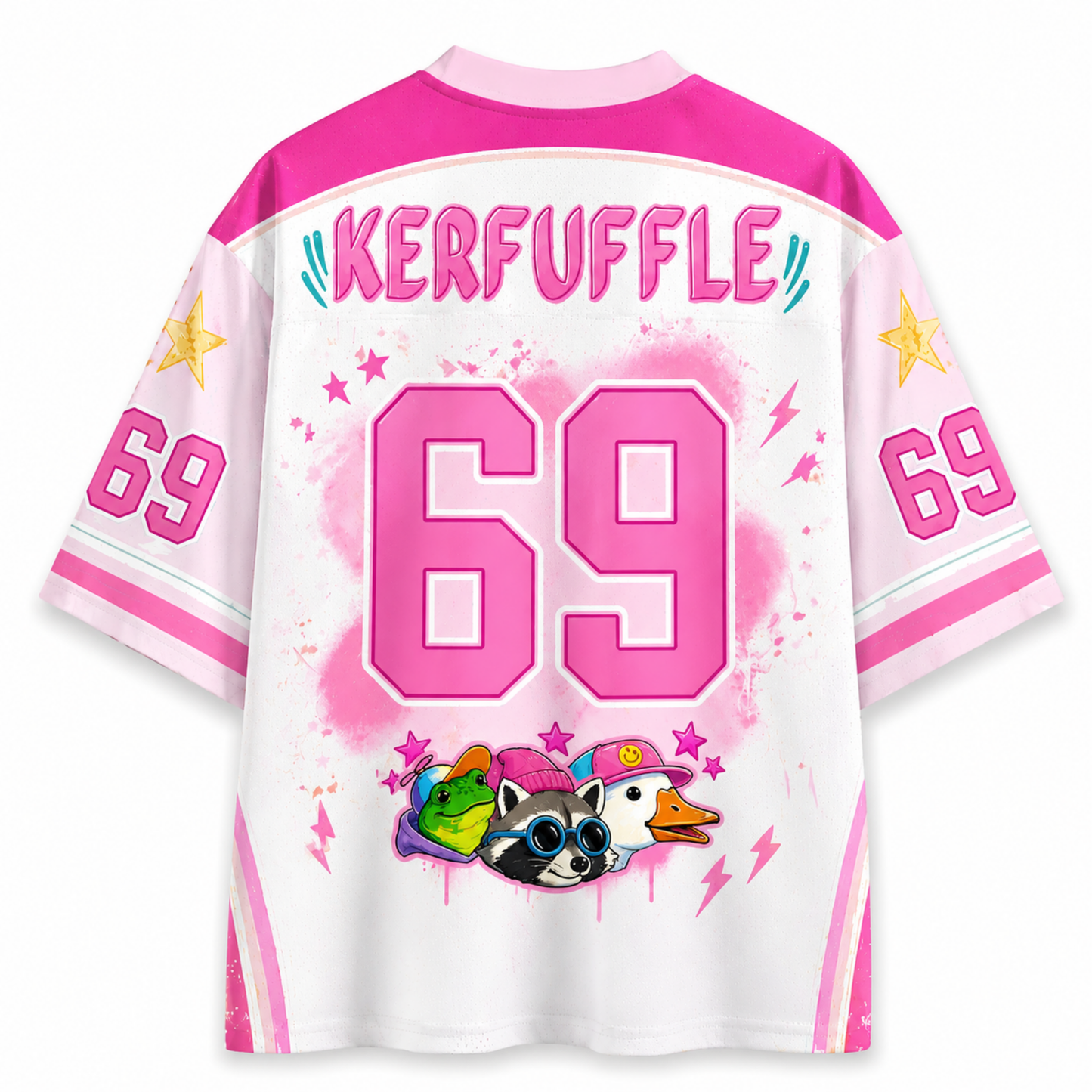 Chaotic Club Off To Kerfuffle Pink Mesh Jersey