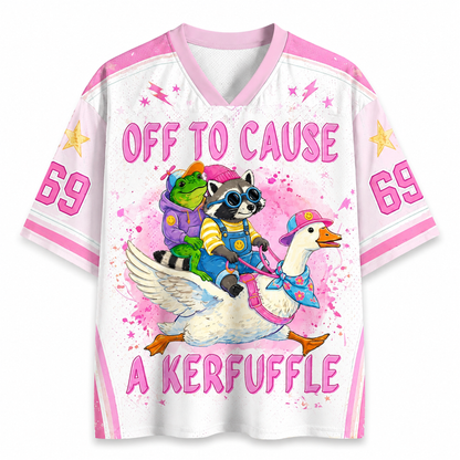 Chaotic Club Off To Kerfuffle Pink Mesh Jersey