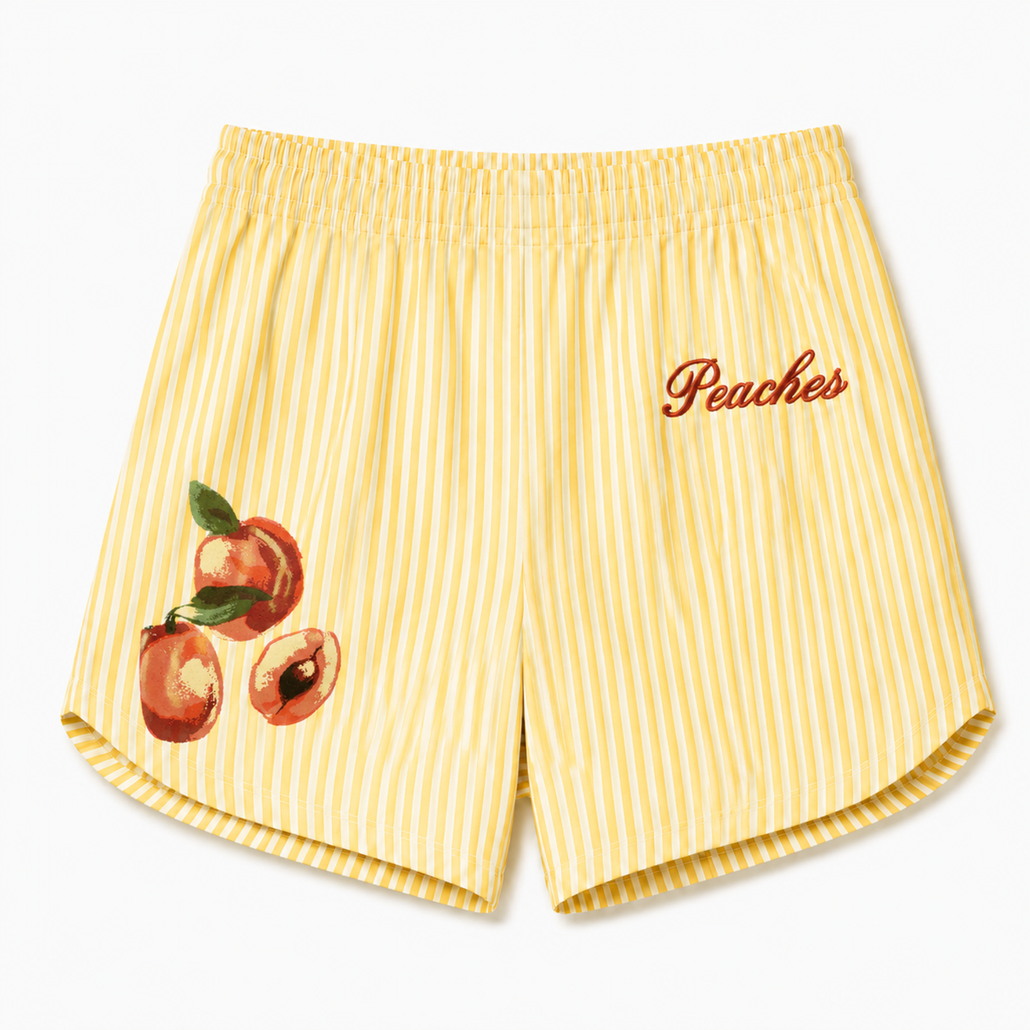 ChaoticClub Summer Peaches Striped Shorts