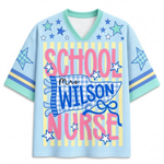 Chaotic Club Custom Stripes School Staff Matching Mesh Jersey