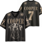 ChaoticClub Pet Photo And Name Shirt  Personalized Mesh Jersey