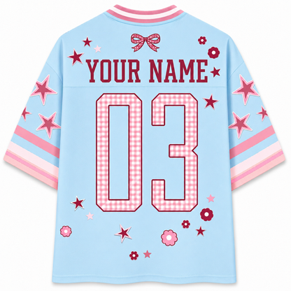 ChaoticClub Striped Grade & Name Teacher Mesh Jersey
