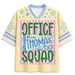 Chaotic Club Custom Stripes School Staff Matching Mesh Jersey