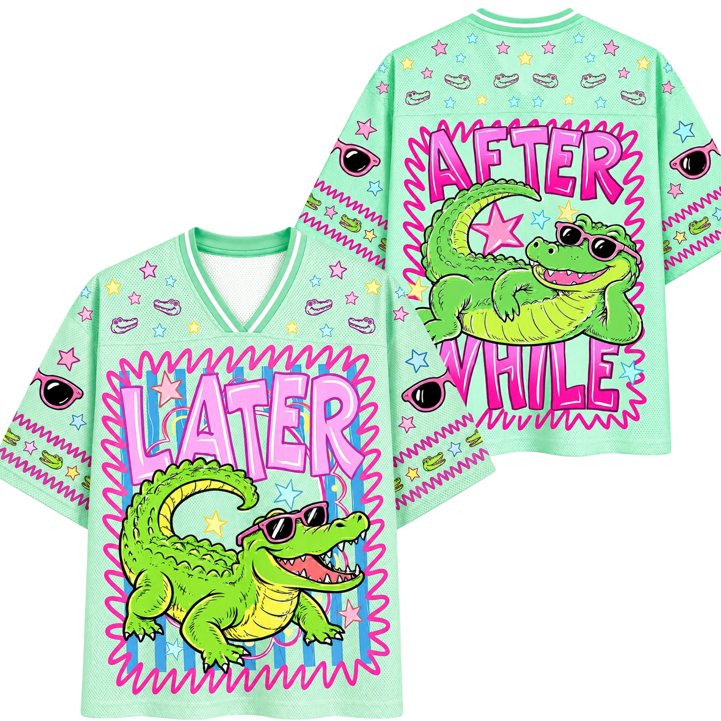 ChaoticClub Later After While Crocodile Mesh Jersey