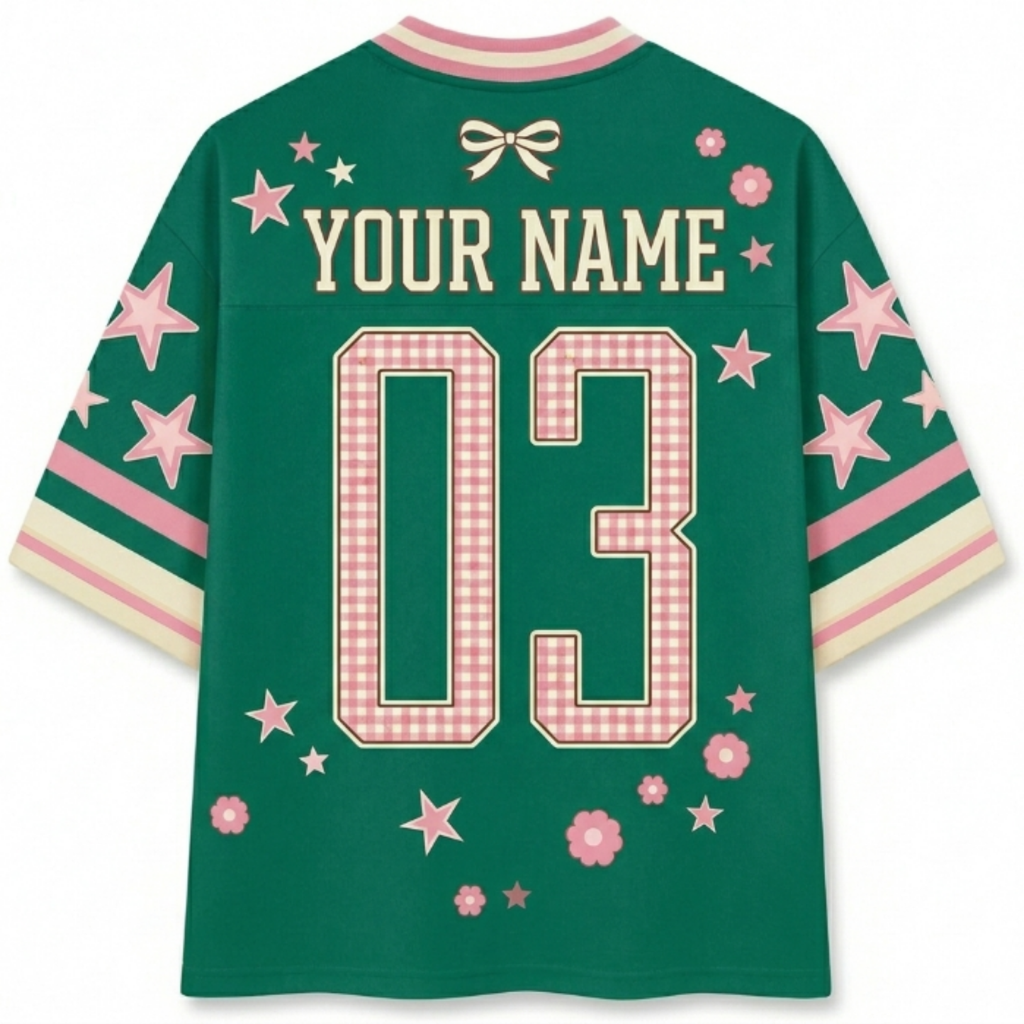 ChaoticClub Striped Grade & Name Teacher Mesh Jersey
