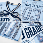 ChaoticClub Striped Grade Level Team Teacher Mesh Jersey