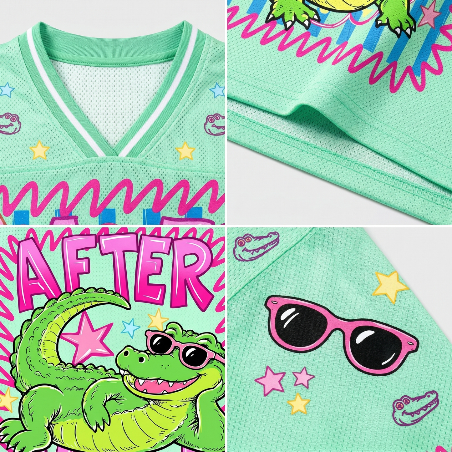 ChaoticClub Later After While Crocodile Mesh Jersey
