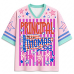 Chaotic Club Custom Stripes School Staff Matching Mesh Jersey
