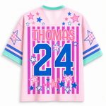 Chaotic Club Custom Stripes School Staff Matching Mesh Jersey