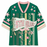 ChaoticClub Striped Grade & Name Teacher Mesh Jersey