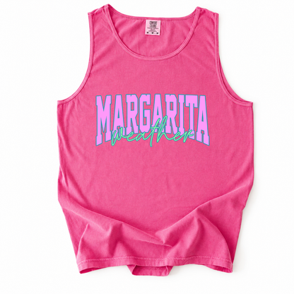 ChaoticClub Margarita Weather Distressed Tank Top