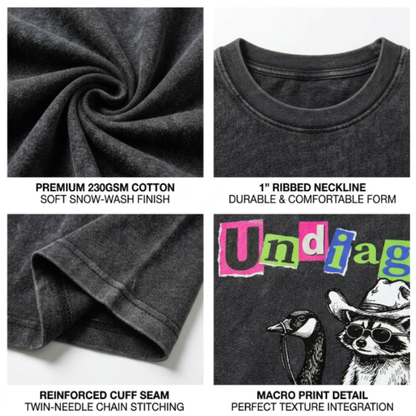 ChaoticClub Undiagnosed Raccoon Washed T-Shirt
