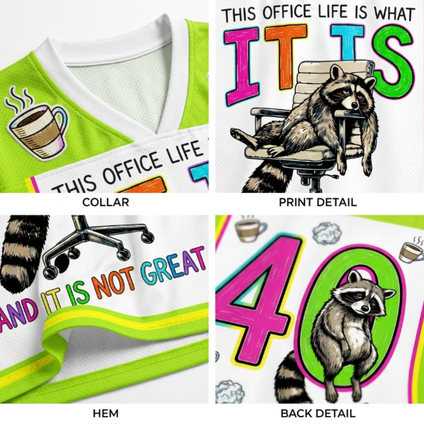 ChaoticClub Office Life Mesh Jersey