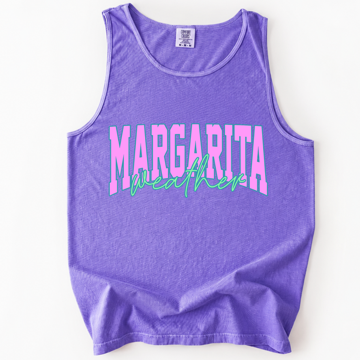 ChaoticClub Margarita Weather Distressed Tank Top